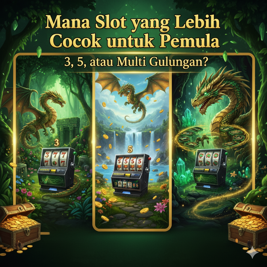 Mana Slot yang Lebih Cocok untuk Pemula : 3, 5, atau Multi Gulungan?